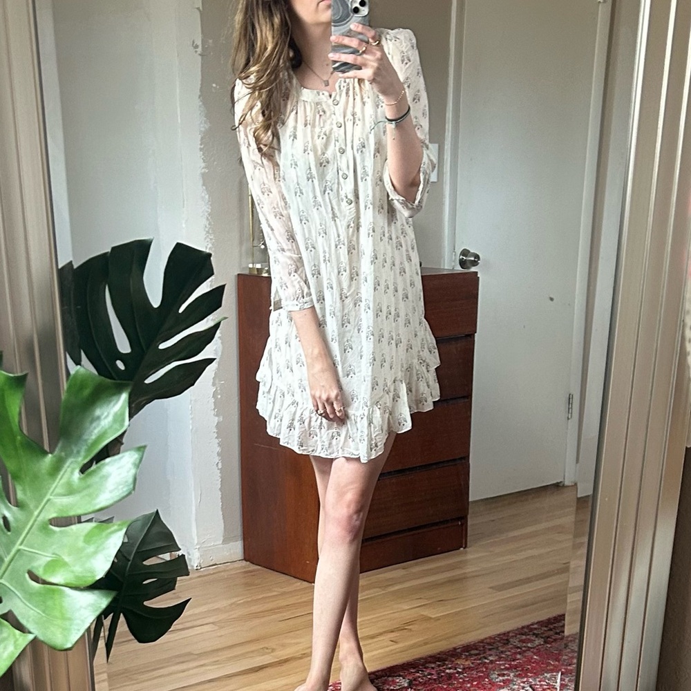 Juicy couture “love Birds” silk dress